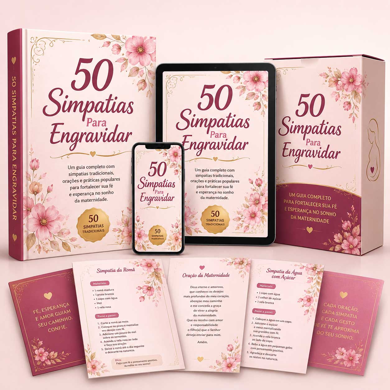 Mockup das 50 Simpatias para Engravidar